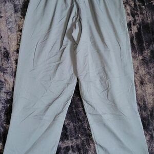 Men's Gray Sweatpants With Zip-uo Sides, Pockets, And Mesh Inner Layer